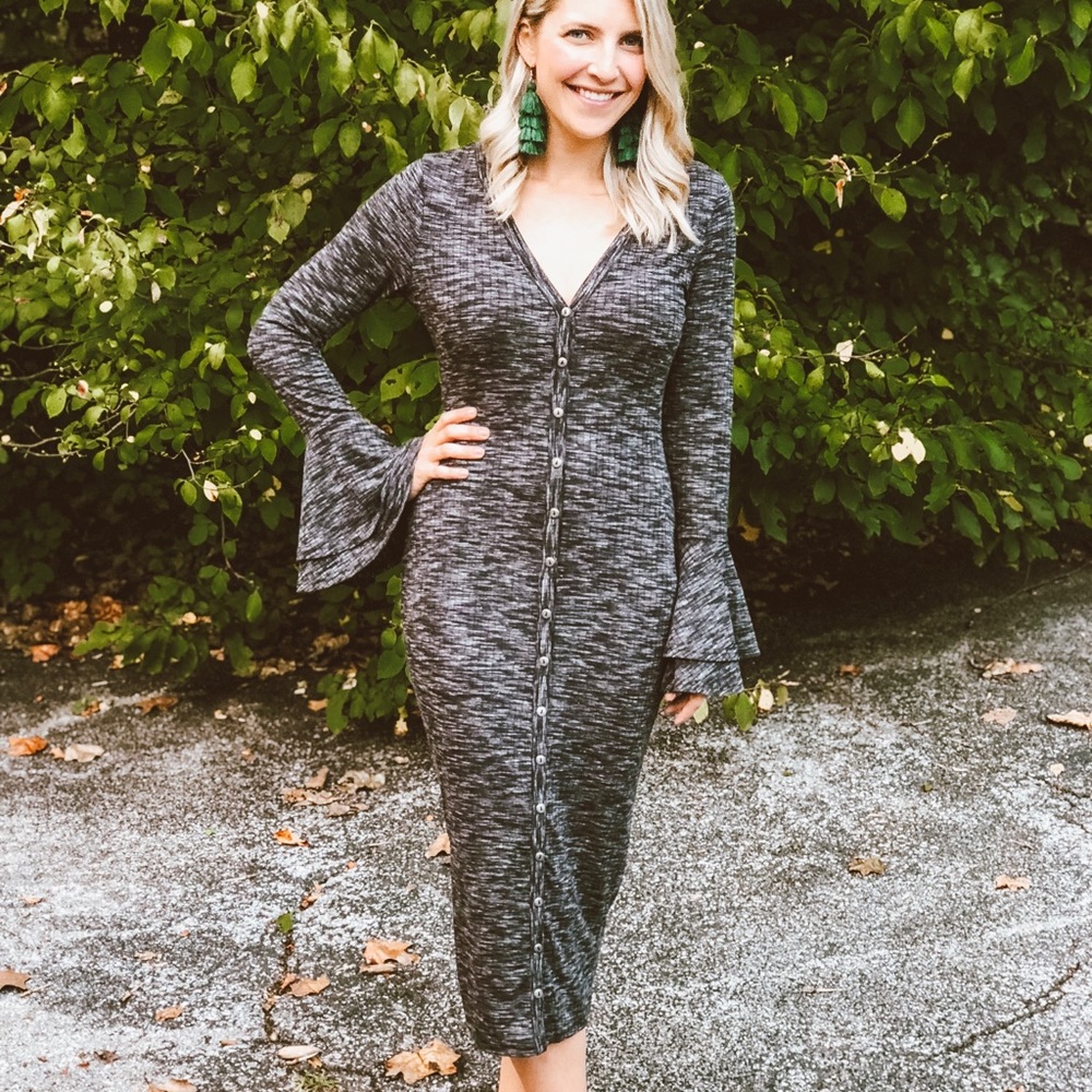 Rib Knit Midi